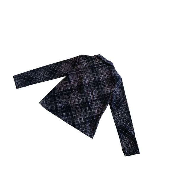 10/$25🦋 Brandon Thomas Black & Gray Plaid Single Breasted Blazer - Size Small - Picture 7 of 10